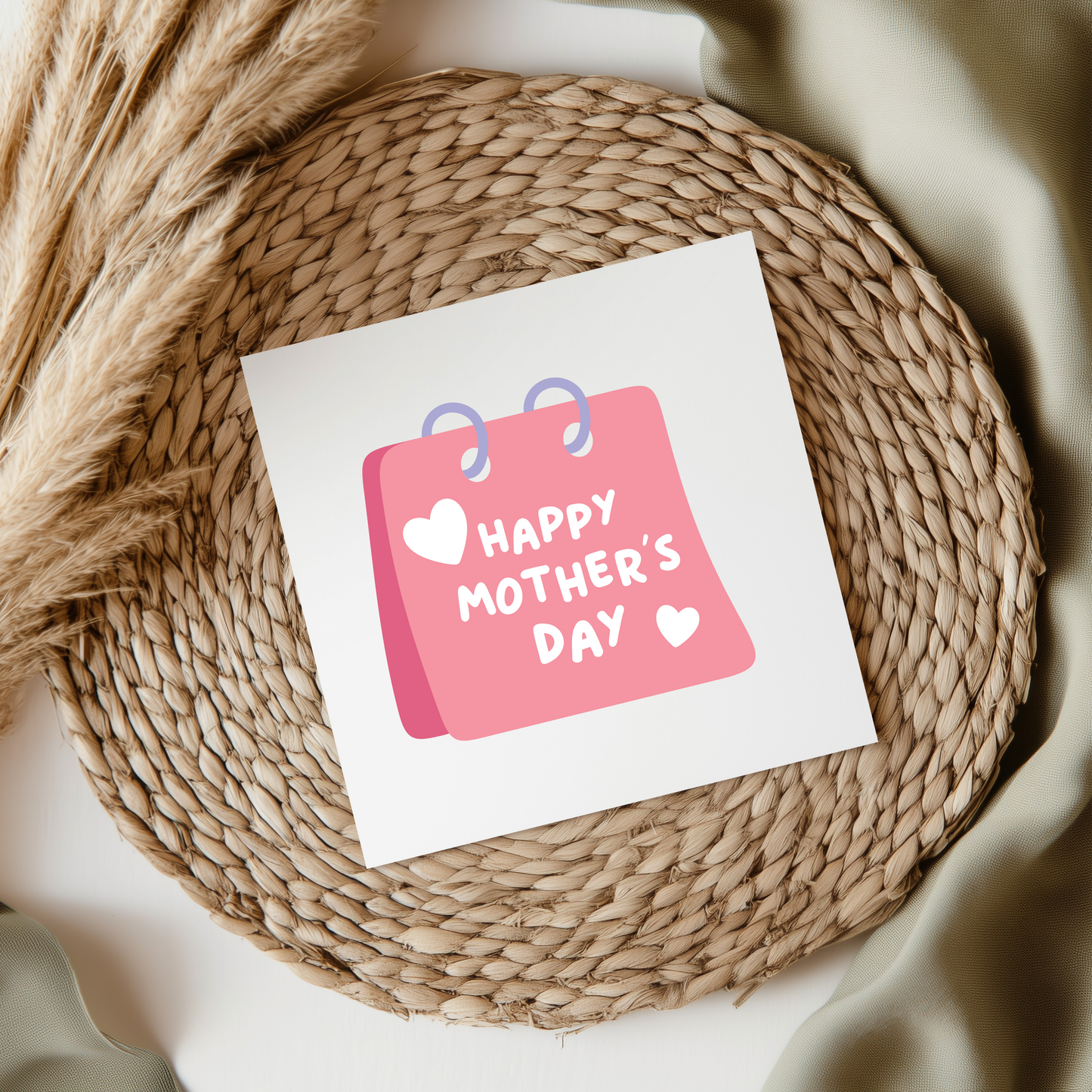 Happy Mothers Day Pink UV DTF Decal