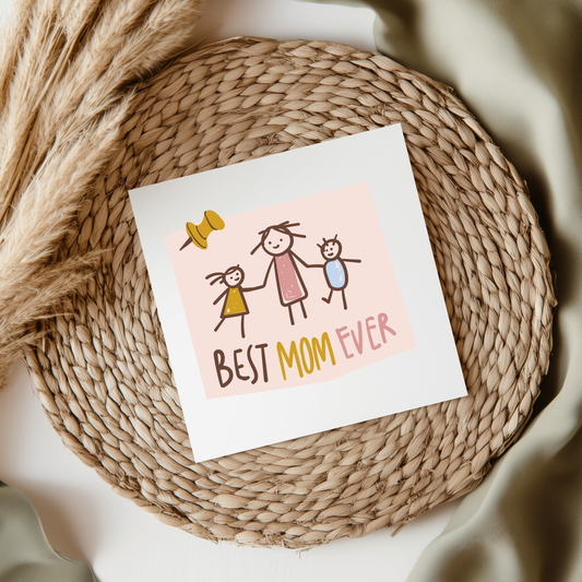 Best Mom Ever UV DTF Decal