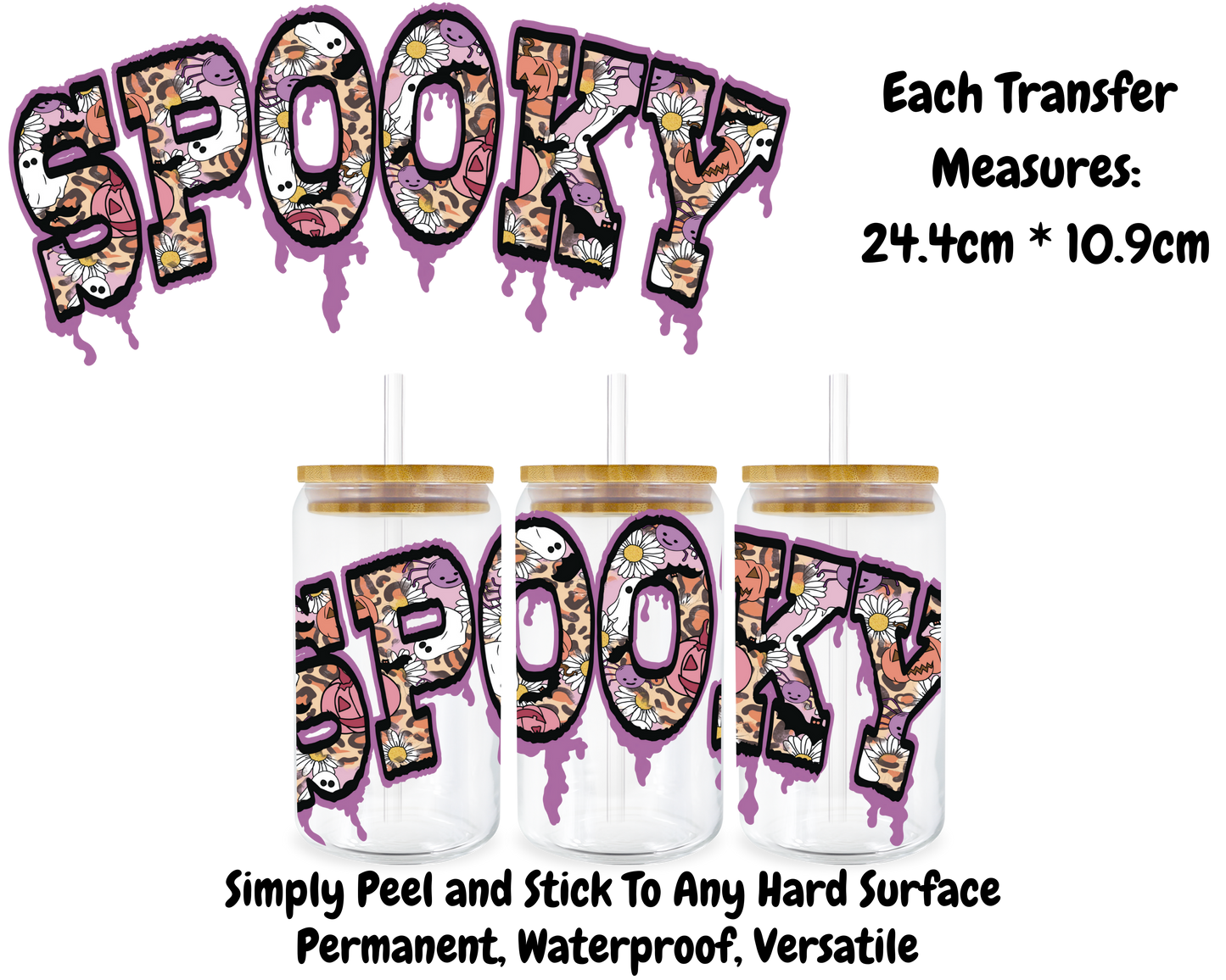 Spooky - 16oz UV DTF Transfer