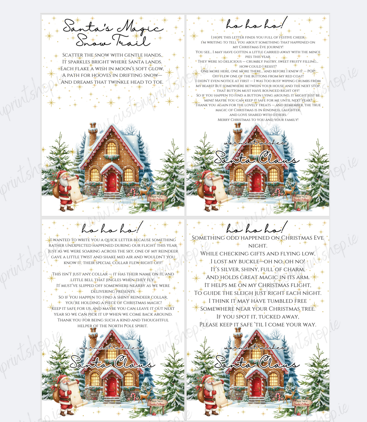 DIGITAL FILE - Santa Cottage Style Bundle