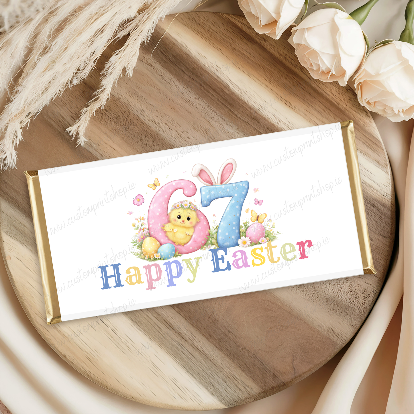 DIGITAL FILE - Easter Chocolate Bar Wrappers x13