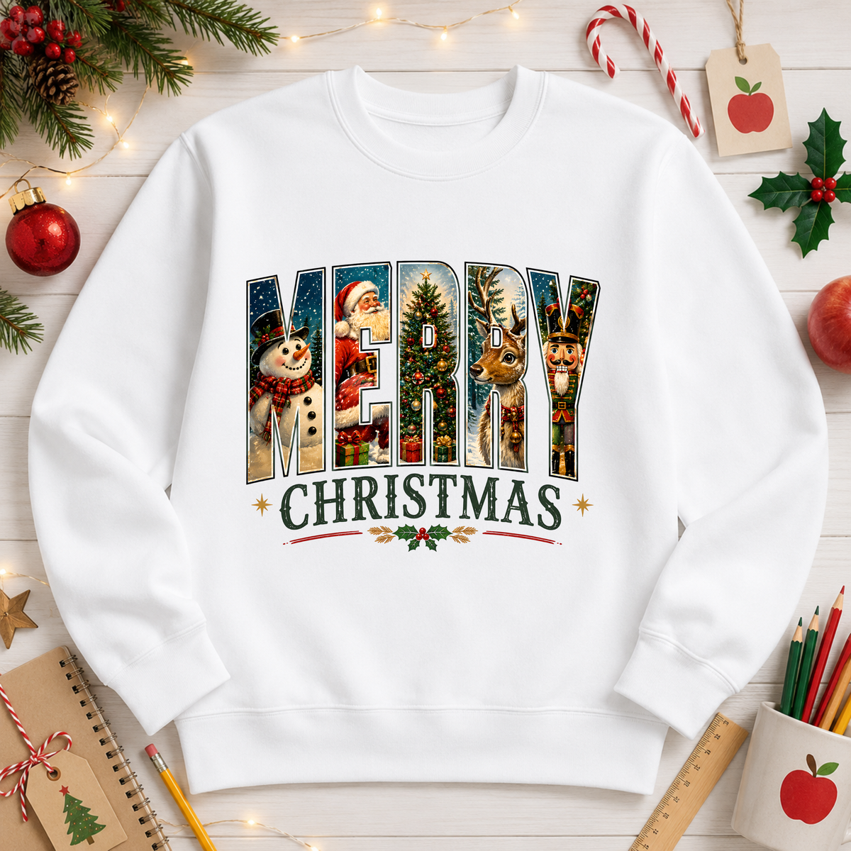 Merry Christmas DTF Transfer