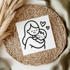 Mom Cuddles UV DTF Decal