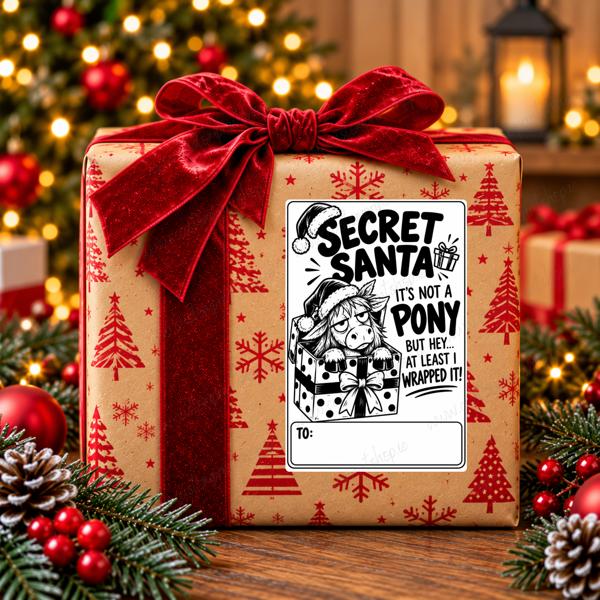 DIGITAL FILE - 25 *RUDE* Christmas Gift Labels | Canva Templates + PDF/PNG Download