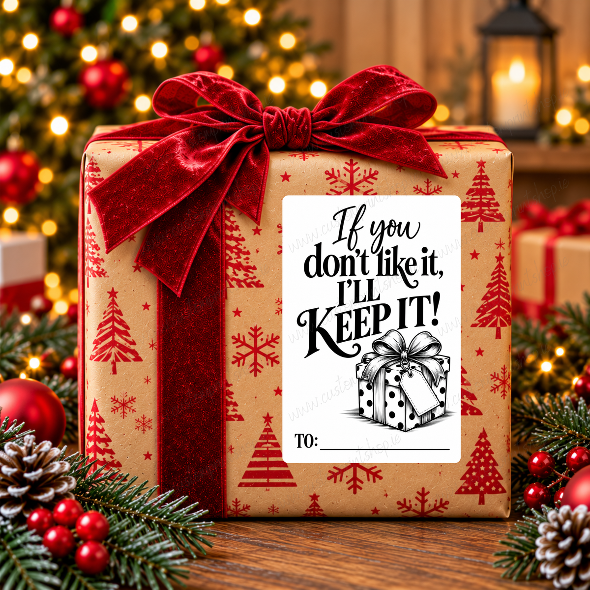 DIGITAL FILE - 25 *RUDE* Christmas Gift Labels | Canva Templates + PDF/PNG Download