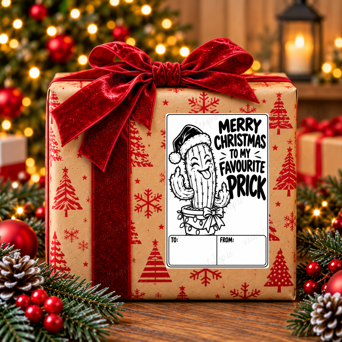 DIGITAL FILE - 25 *RUDE* Christmas Gift Labels | Canva Templates + PDF/PNG Download