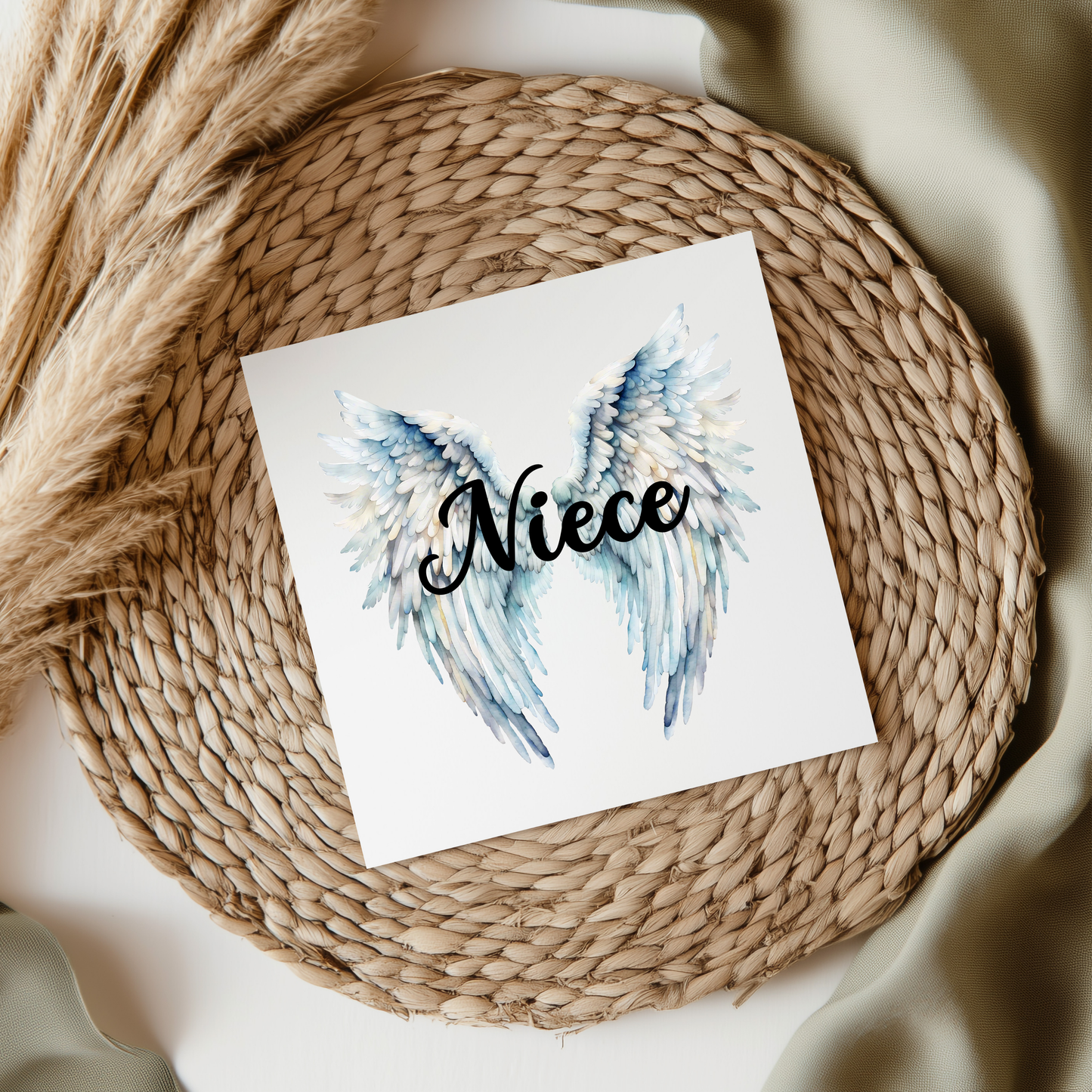 Niece Memorial Angel Wings UVDTF Transfer
