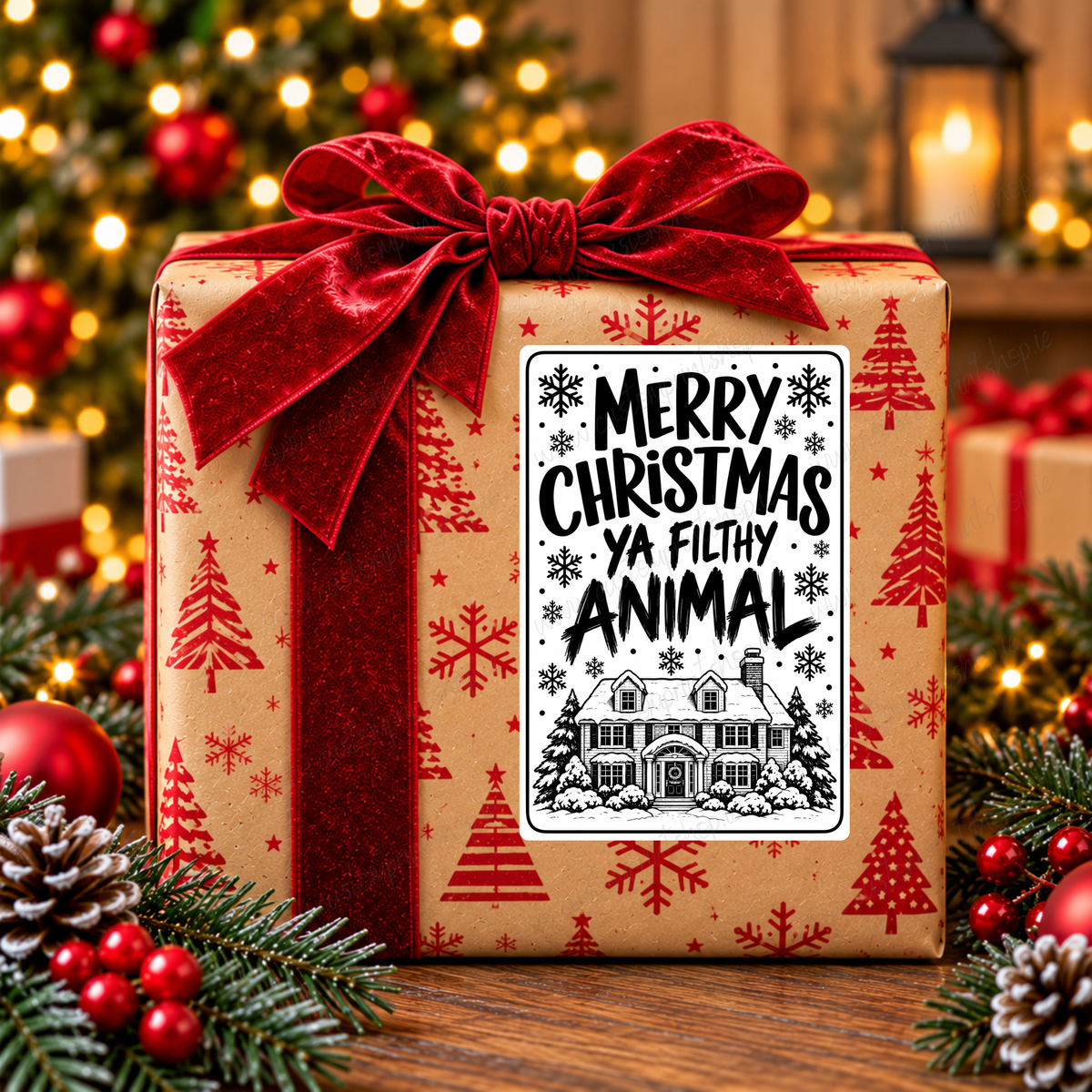DIGITAL FILE - 25 *RUDE* Christmas Gift Labels | Canva Templates + PDF/PNG Download
