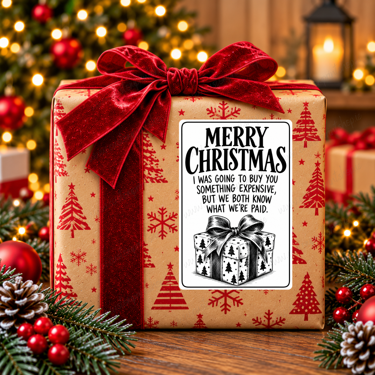 DIGITAL FILE - 25 *RUDE* Christmas Gift Labels | Canva Templates + PDF/PNG Download