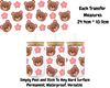 Teddy Bears and Flowers - 16oz UV DTF Transfer