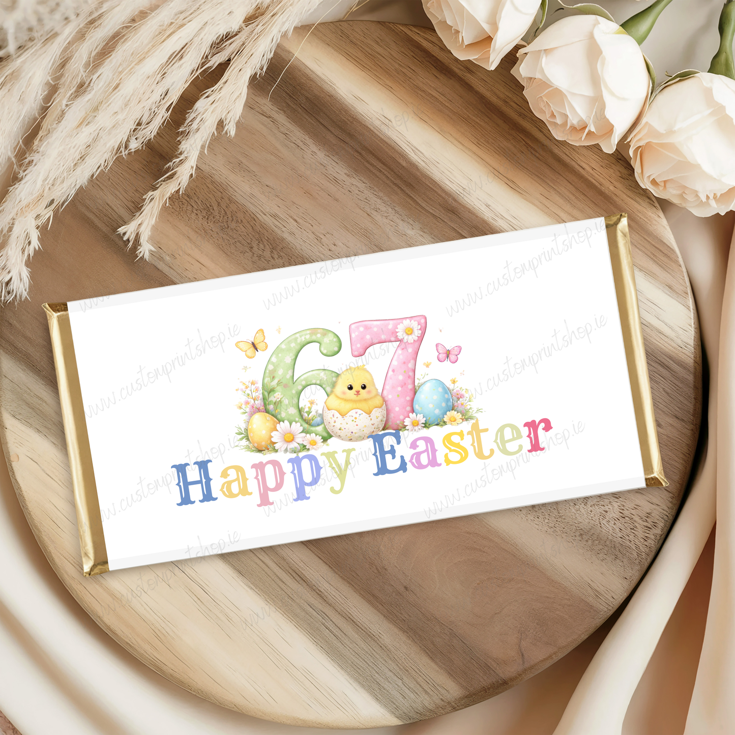 DIGITAL FILE - Easter Chocolate Bar Wrappers x13