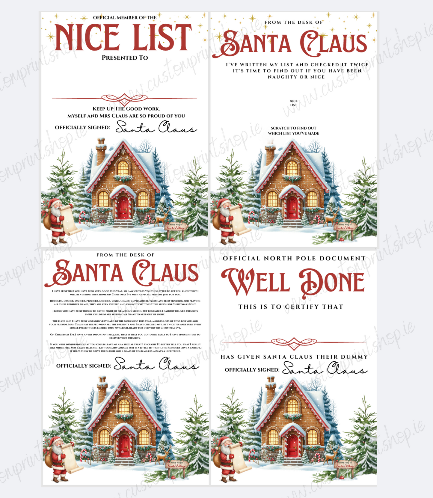 DIGITAL FILE - Santa Cottage Style Bundle