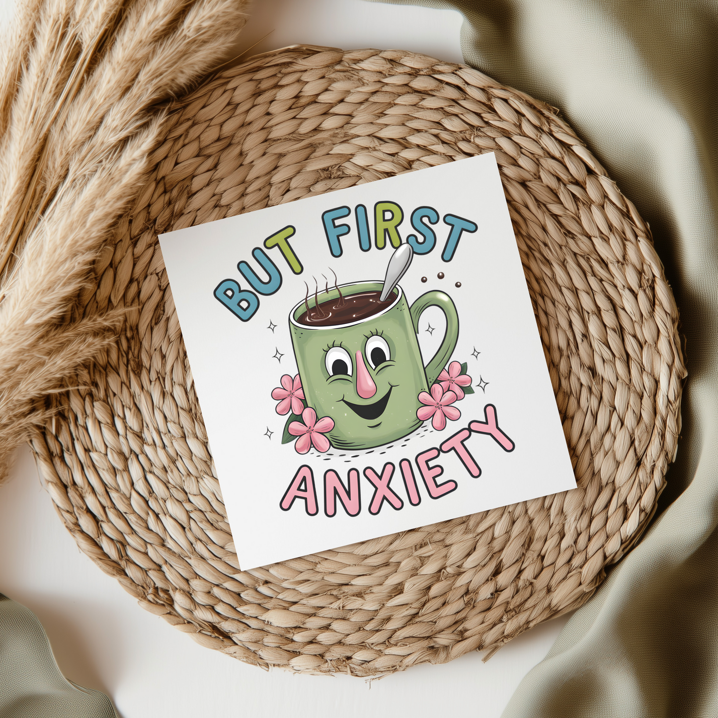 But First Anxiety UV DTF Decal