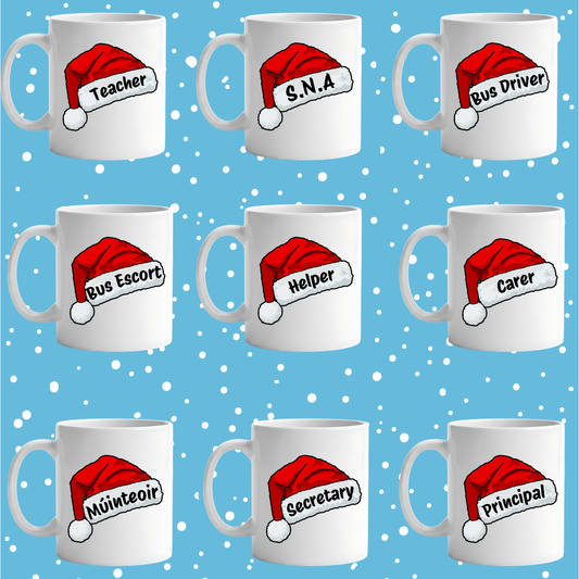 Job Title Christmas Hat UVDTF Transfer