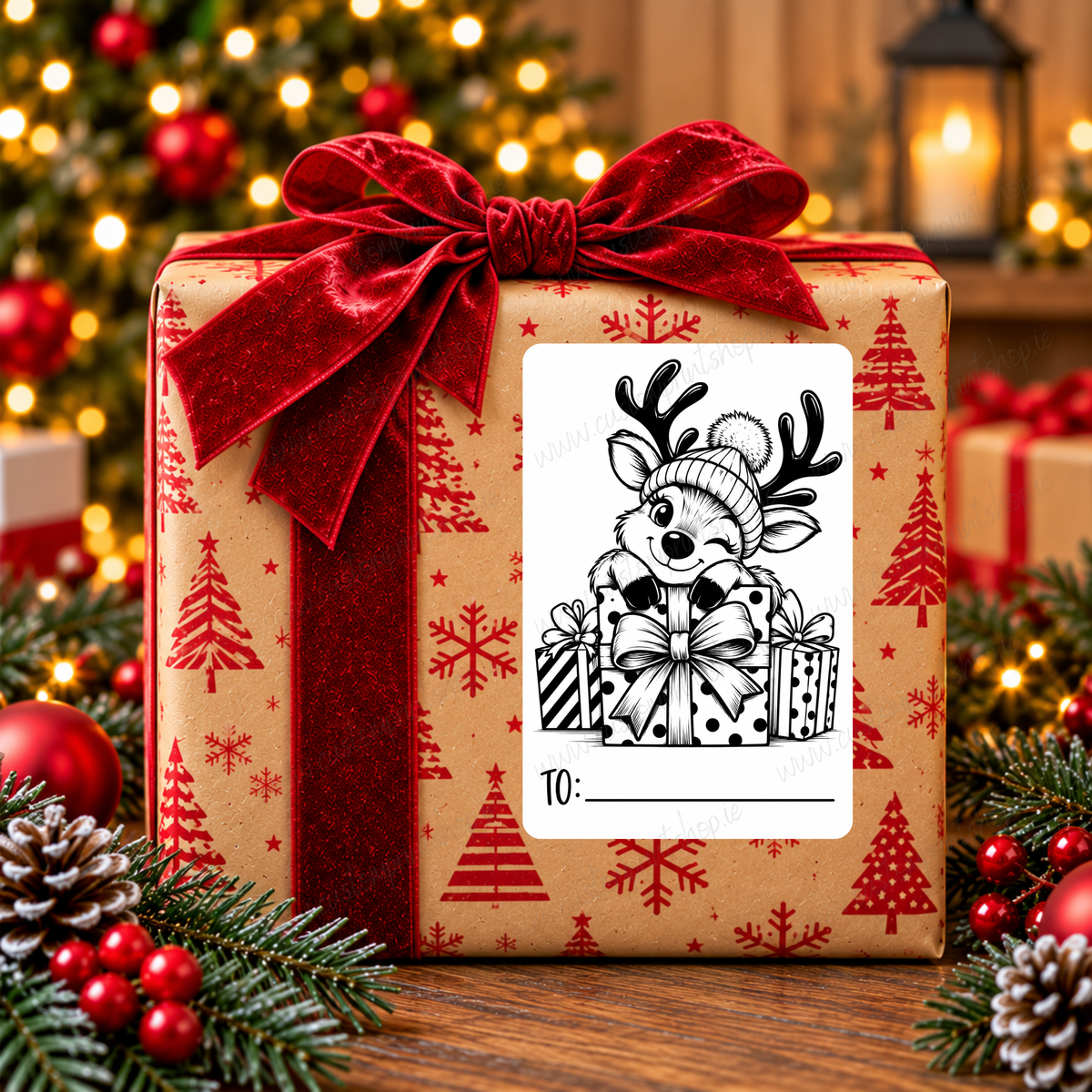 DIGITAL FILE - 25 *RUDE* Christmas Gift Labels | Canva Templates + PDF/PNG Download