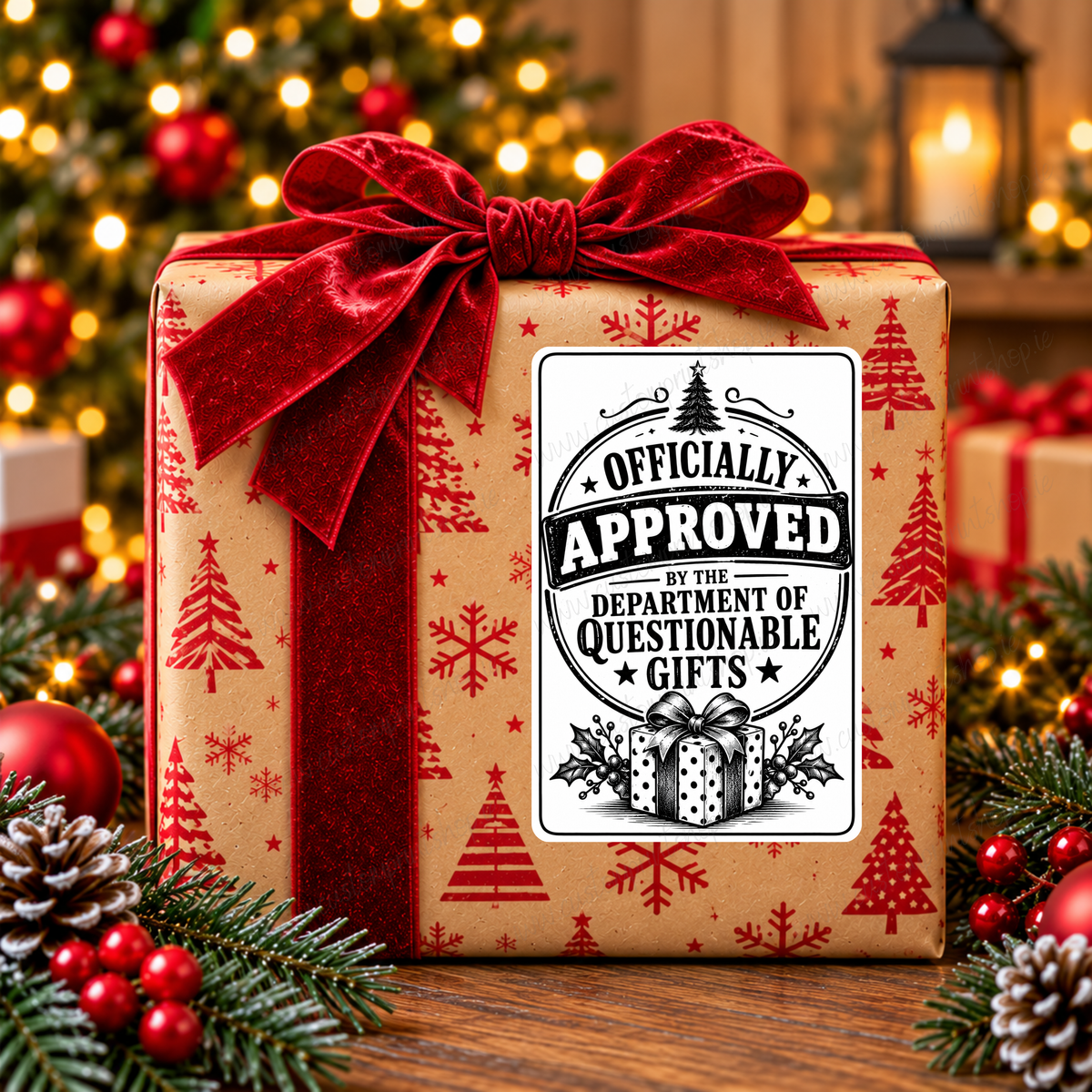 DIGITAL FILE - 25 *RUDE* Christmas Gift Labels | Canva Templates + PDF/PNG Download