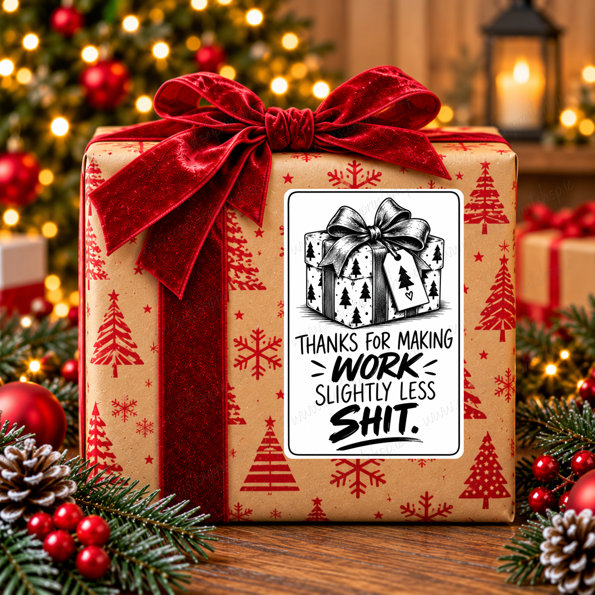 DIGITAL FILE - 25 *RUDE* Christmas Gift Labels | Canva Templates + PDF/PNG Download