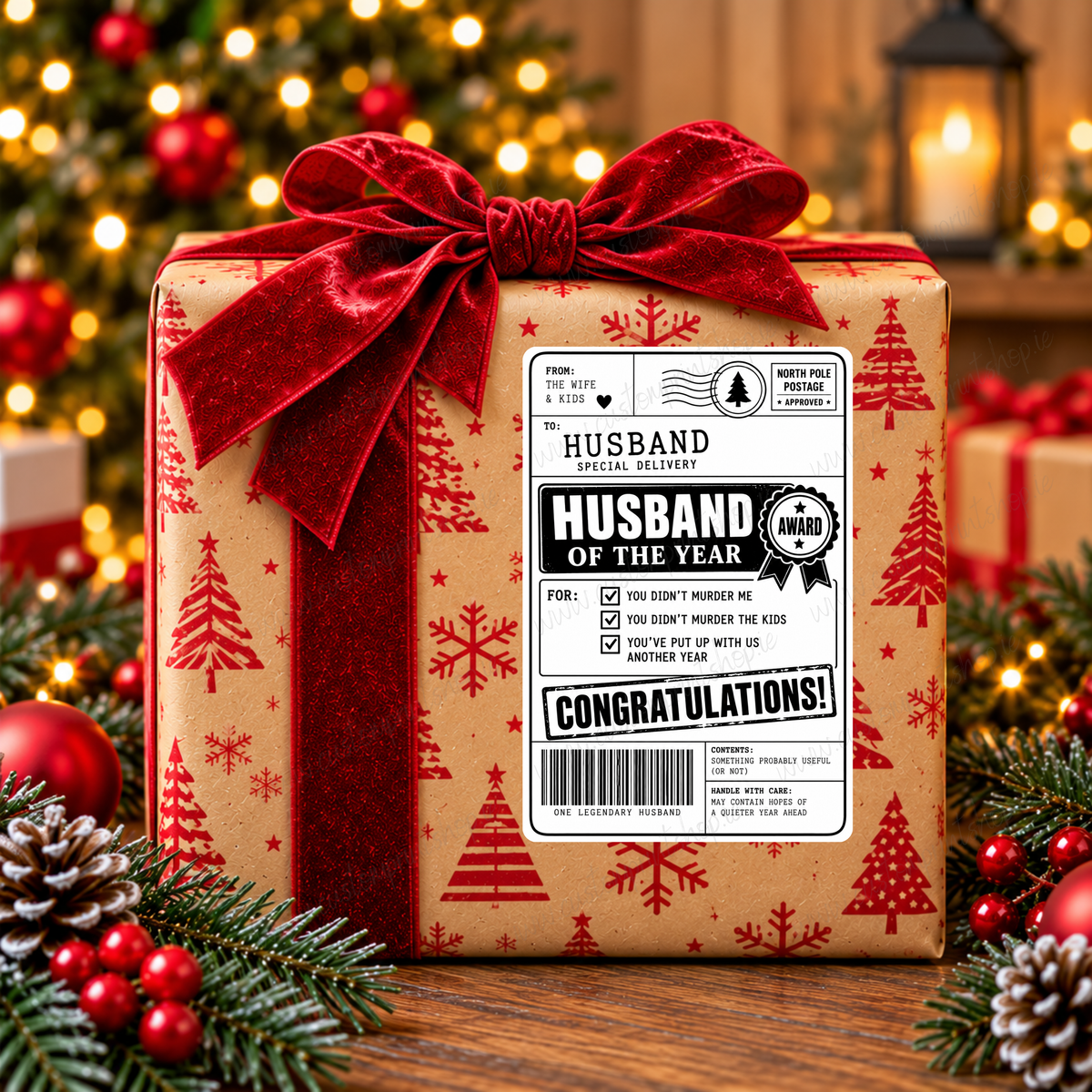 DIGITAL FILE - 25 *RUDE* Christmas Gift Labels | Canva Templates + PDF/PNG Download