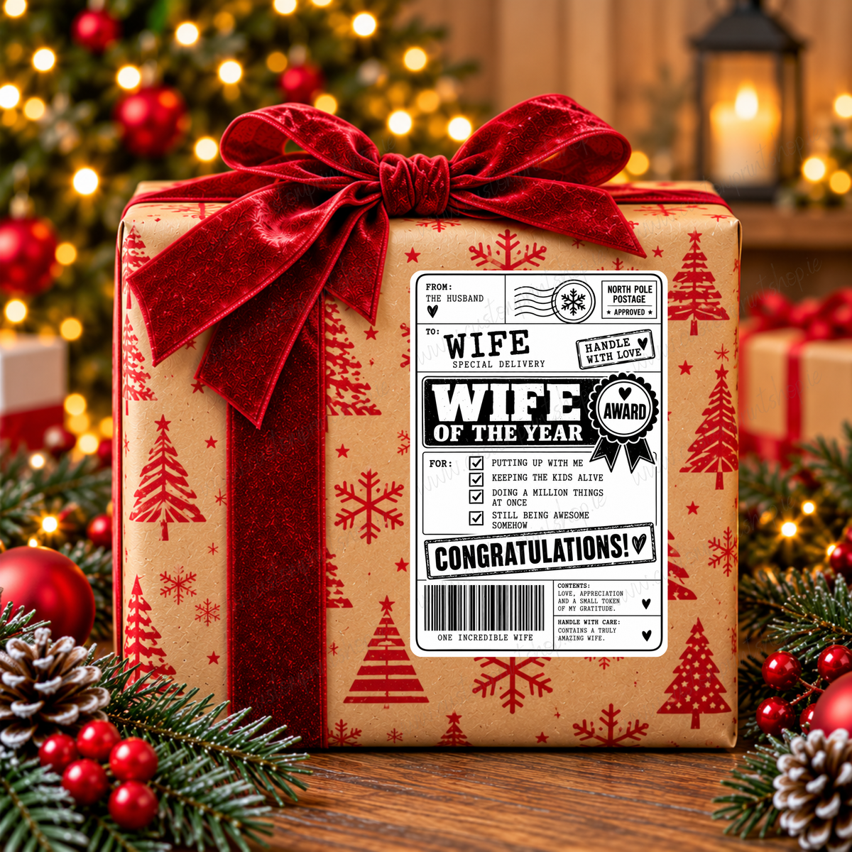 DIGITAL FILE - 25 *RUDE* Christmas Gift Labels | Canva Templates + PDF/PNG Download