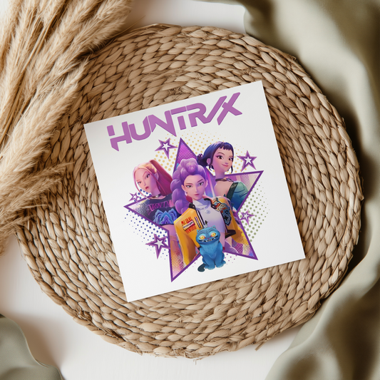 KPop Demon Hunters Huntrix Star  UV DTF Transfer