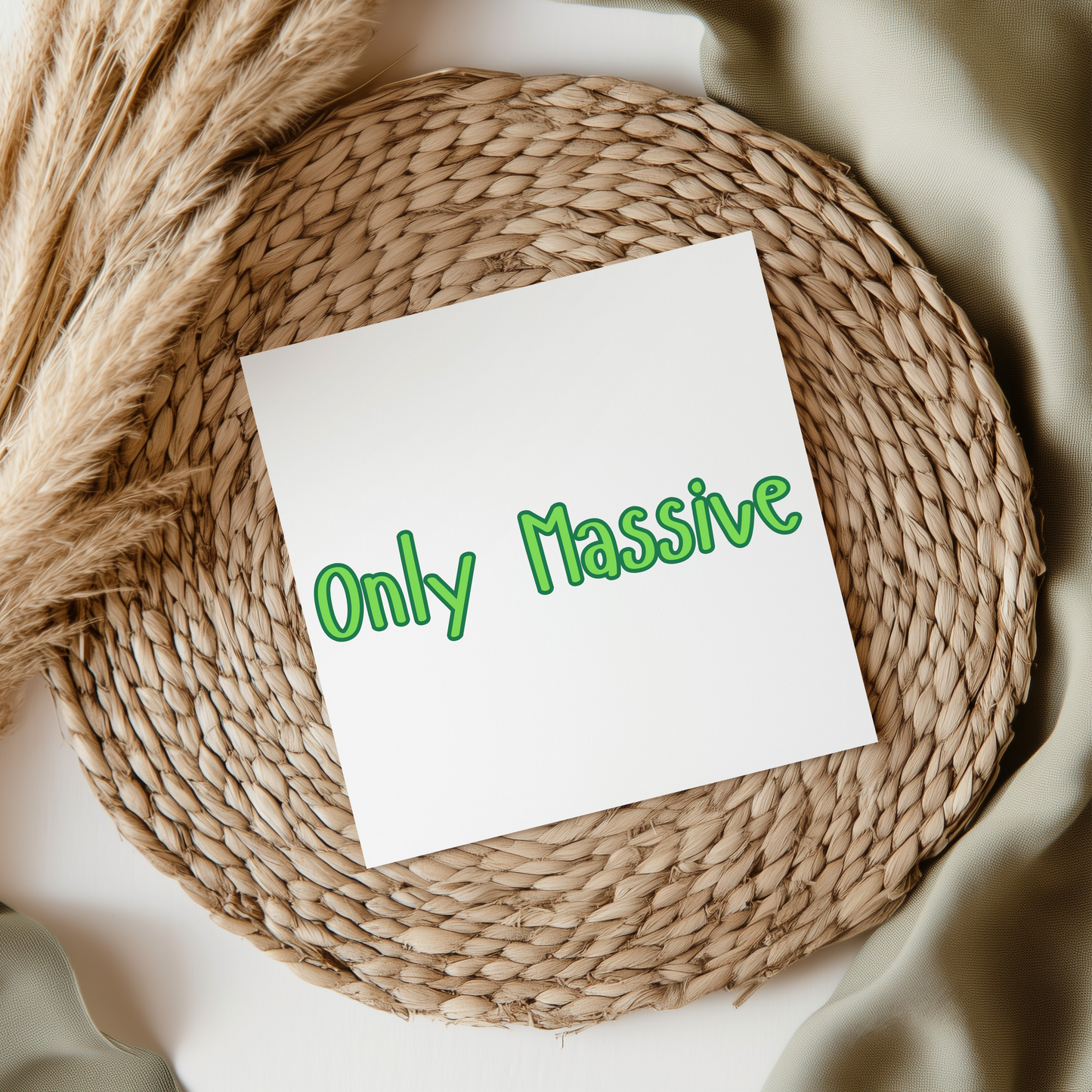 Only Massive - Irish Slang UV DTF Transfer