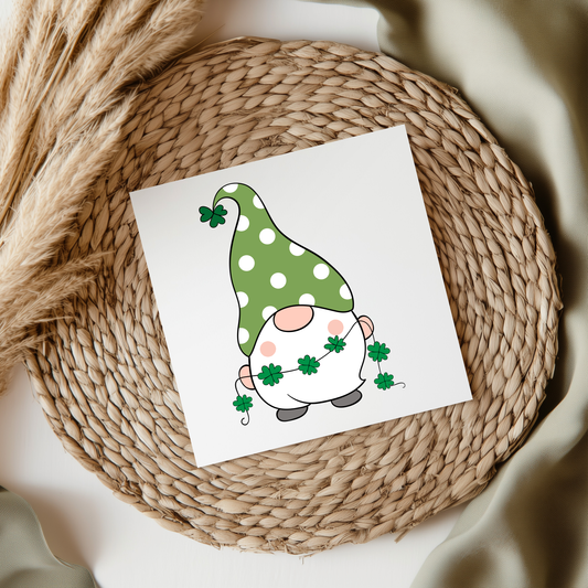 St. Patrick's Shamrock Gonk UV DTF Decal