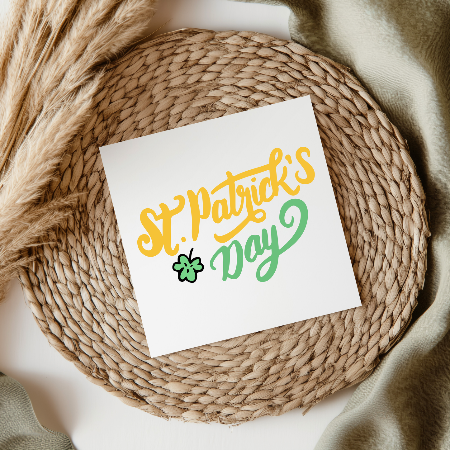 St. Patrick's Day Text UV DTF Decal