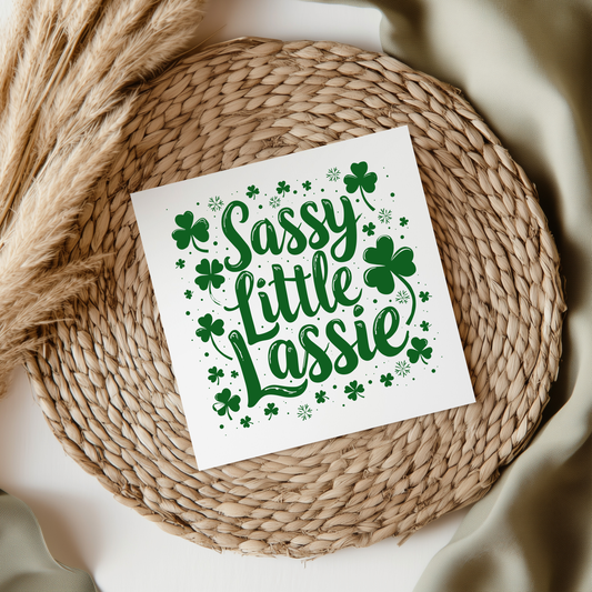Sassy Little Lassie UV DTF Decal