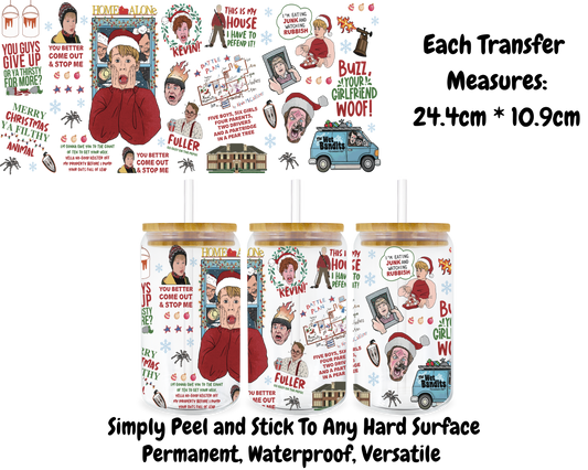 Home Alone Christmas - 16oz UV DTF Transfer
