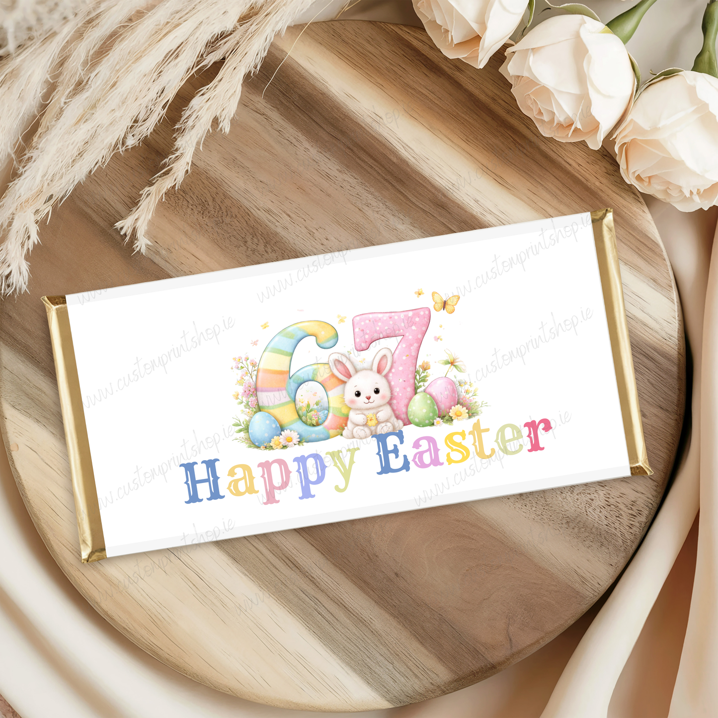 DIGITAL FILE - Easter Chocolate Bar Wrappers x13