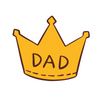 Crown Dad Fathers Day UV DTF