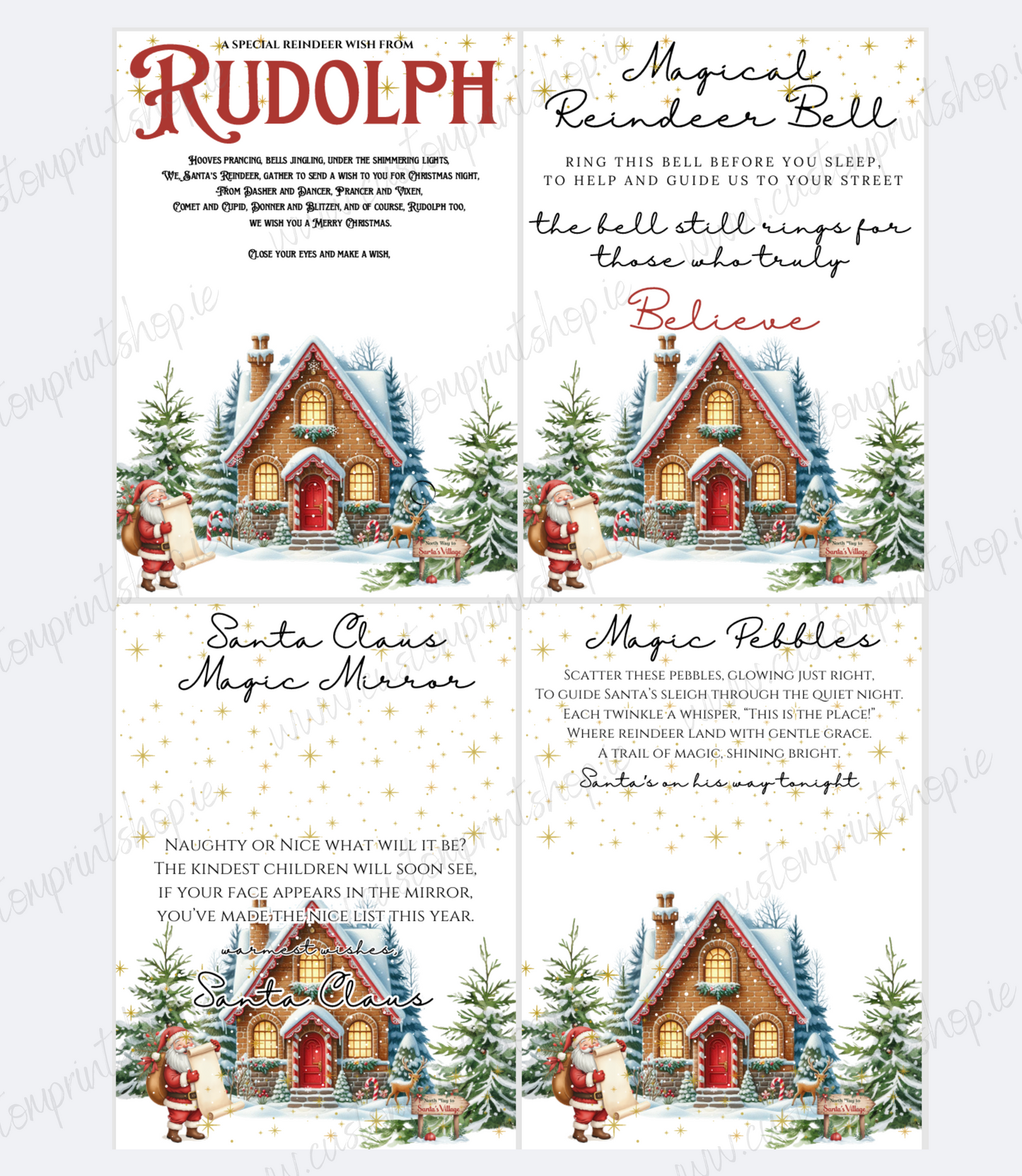 DIGITAL FILE - Santa Cottage Style Bundle