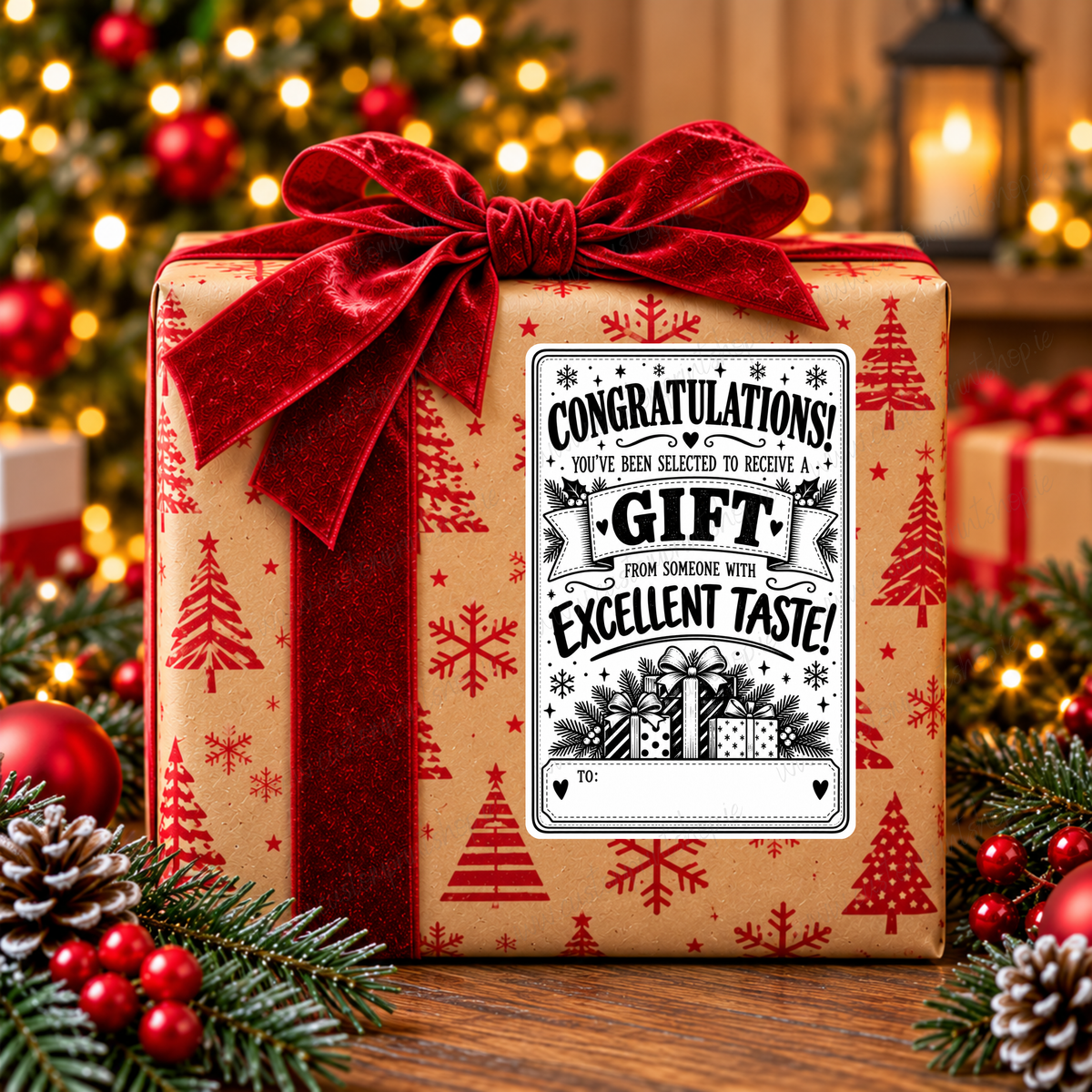 DIGITAL FILE - 25 *RUDE* Christmas Gift Labels | Canva Templates + PDF/PNG Download