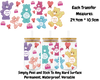 Rude Care Bears - 16oz UV DTF Transfer