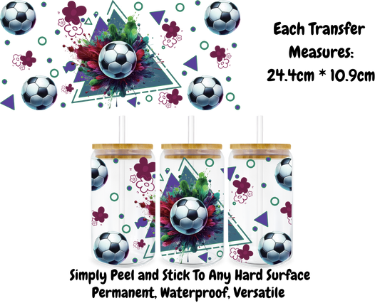 Soccer Balls - 16oz UV DTF Transfer