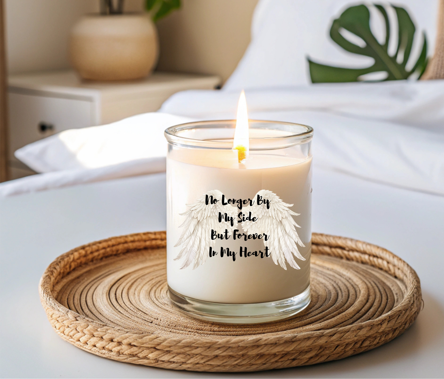 White No Longer By My Side But Forever In My Heart-6cm UVDTF decal