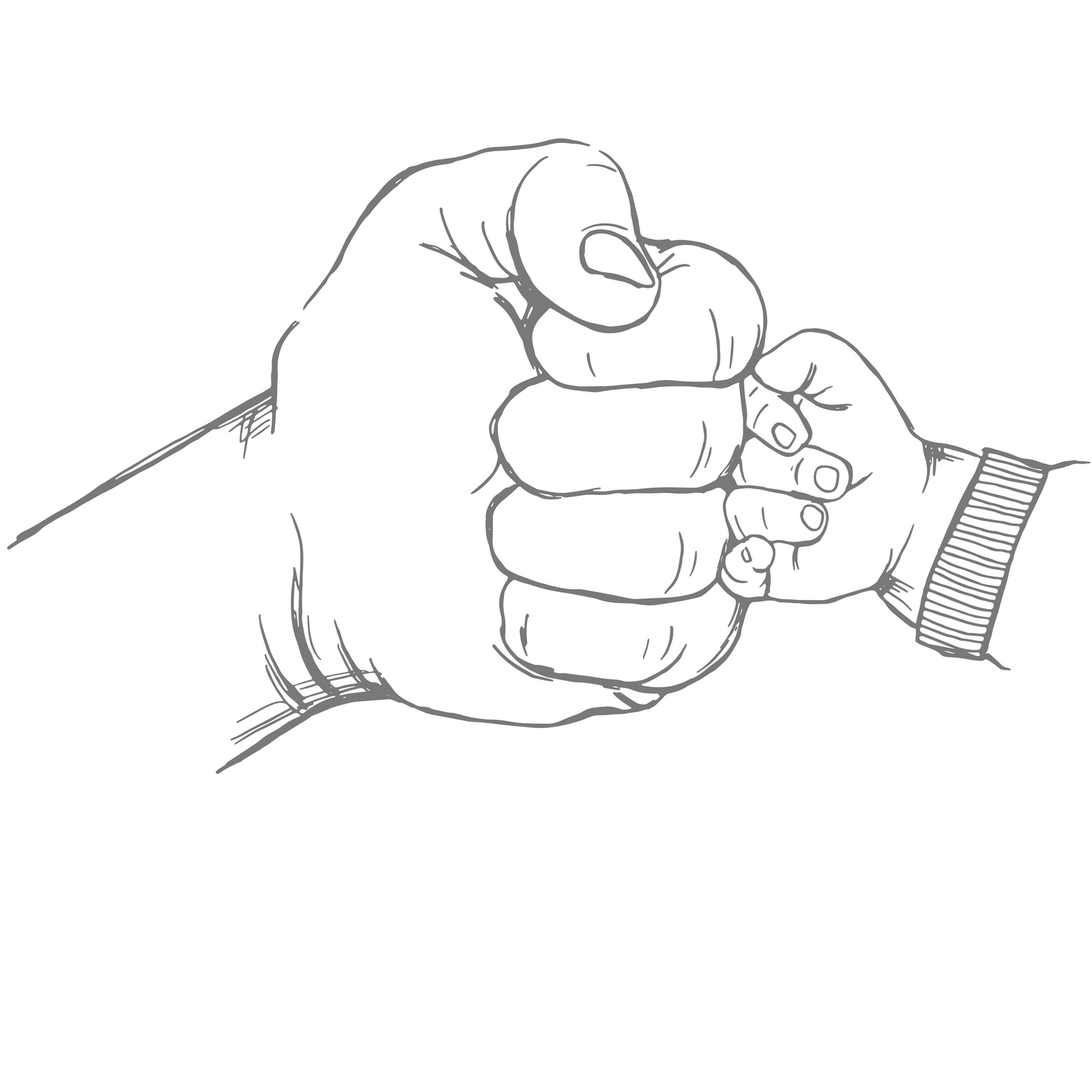 Fist Bump Fathers Day UV DTF