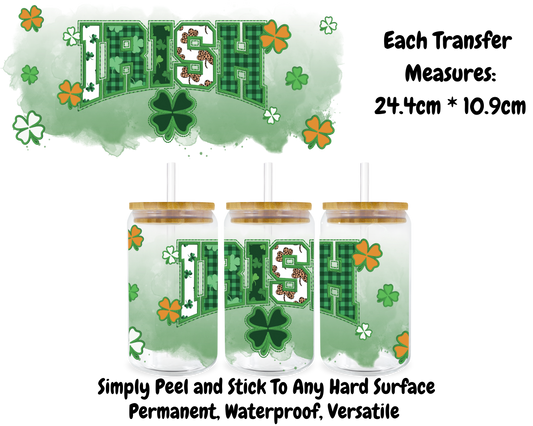 Irish - 16oz UV DTF Transfer