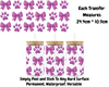 Pink Bows/Paw Prints - 16oz UV DTF Transfer