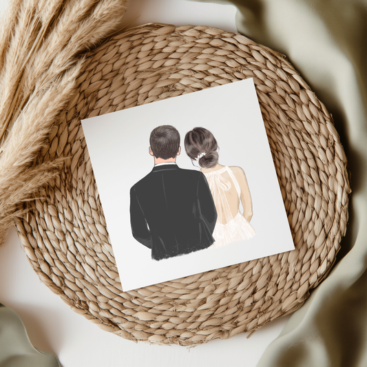 Bride & Groom UVDTF Transfer