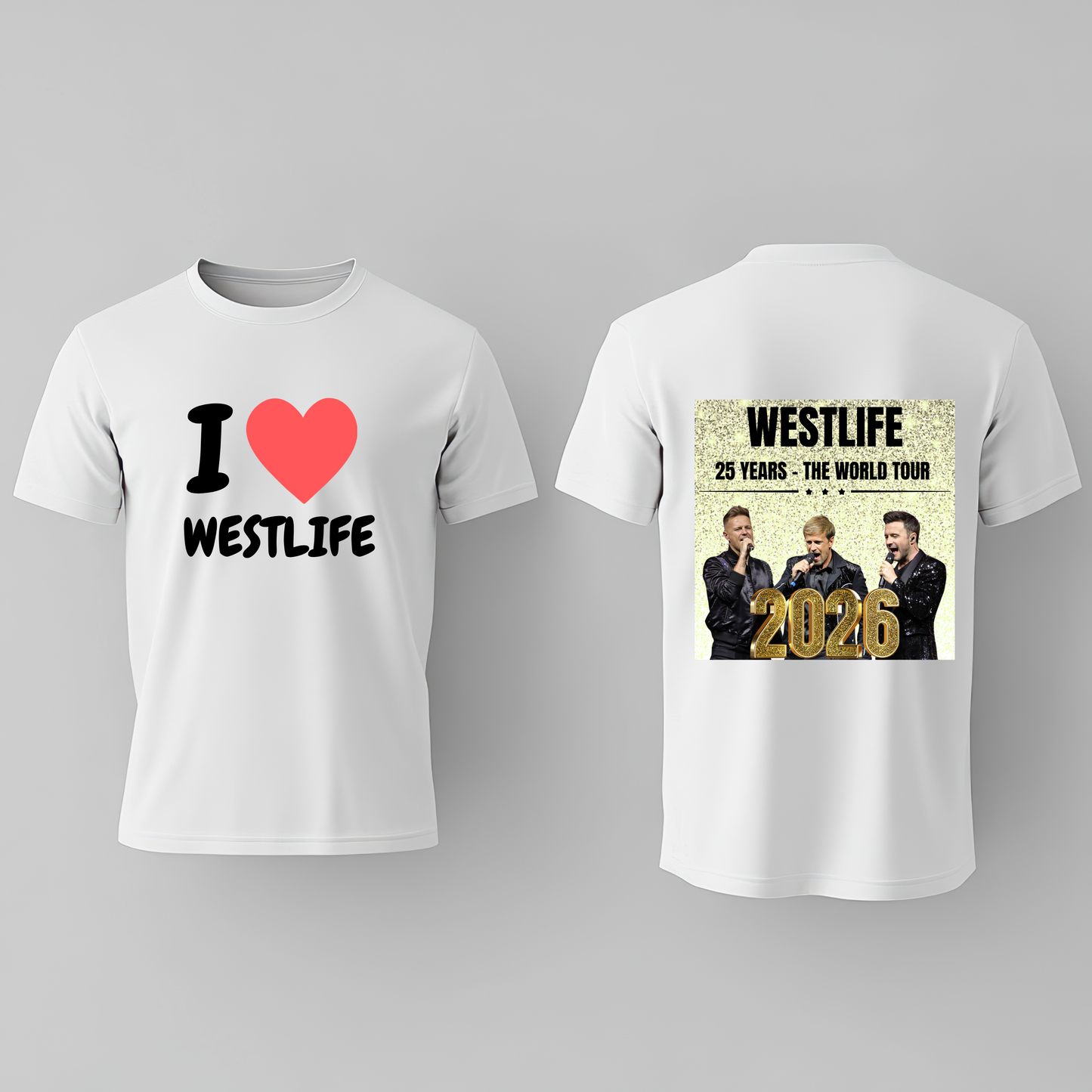 I Love Westlife DTF Transfer (For Fabric)
