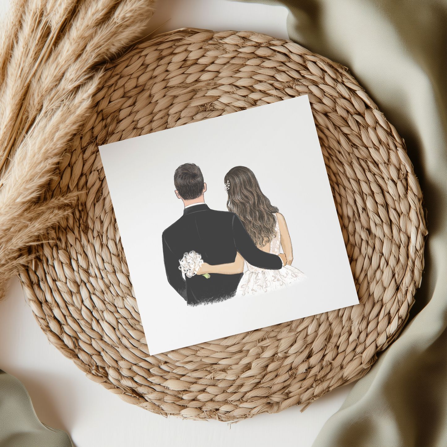 Bride & Groom Hair Down UVDTF Transfer