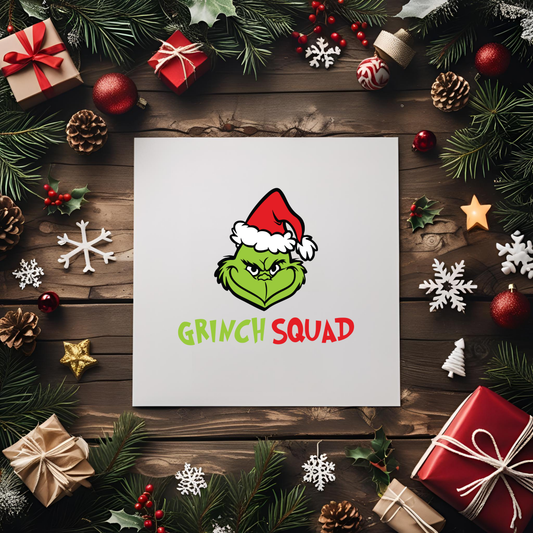 Grinch Squad UV DTF Transfer