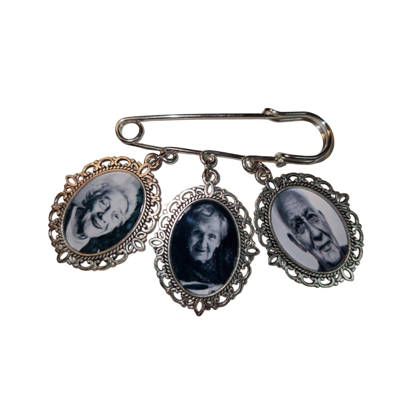 PERSONALISED Bouquet Charm with three pictures