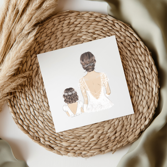 Bride & Flower Girl UVDTF Transfer