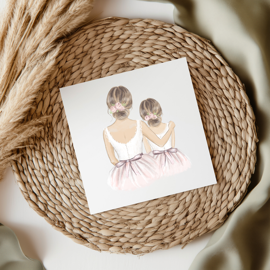 Bride & Flower Girl Pink UVDTF Transfer