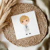 Blonde Hair Communion Boy UV DTF Decal