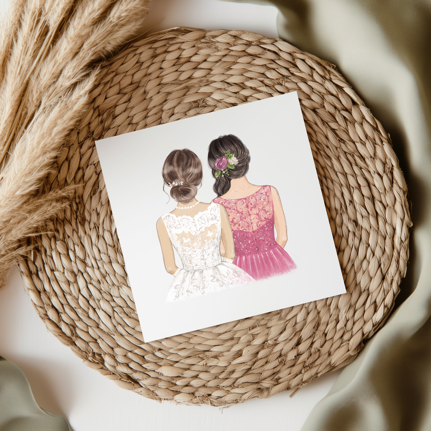Bride & Bridesmaid Pink UVDTF Transfer