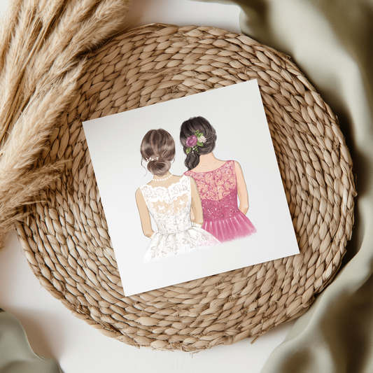 Bride & Bridesmaid Pink UVDTF Transfer