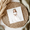 Floral Communion Girl UV DTF Decal